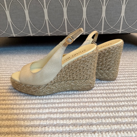 Stuart Weitzman Wedge island peep toe heels - Picture 2 of 4